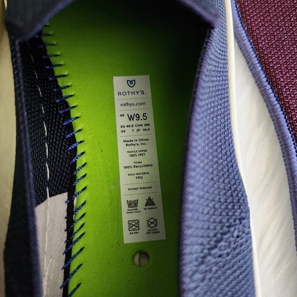 *NWOB* Rothy's The Sneaker in Midnight Stripe - Picture 8 of 8